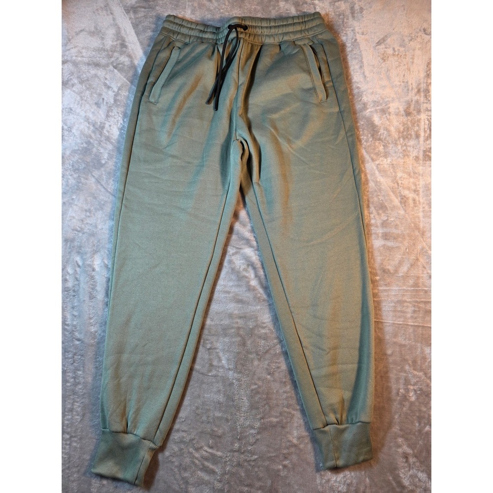 Athletex Joggers Mens Large Sage Green Performance Tech Fleece‎ Sweatpants NEW
